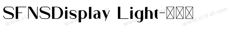 SFNSDisplay Light字体转换
